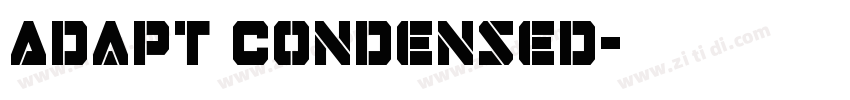 Adapt Condensed字体转换